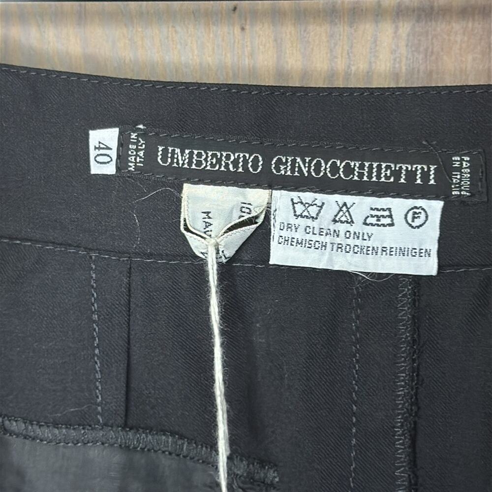 Vintage NWT Umberto Ginocchietti Midi Black Skirt - Picture 6 of 8